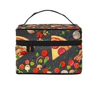 Italia famosos lugares de interés bolsa de cosméticos bolsa de maquillaje bolsas de cosméticos de viaje para mujeres bolsas de aseo, Pizza italiana e ingredientes, Talla única