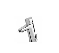 Italia grifo de lavabo mezclador con temporizador de latón en acabado cromo Lock de Unisan - Sin válvula click-clack