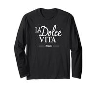 Italia Hombres Mujeres - Chic La Dolce Vita Italia Elegante Italiano Manga Larga
