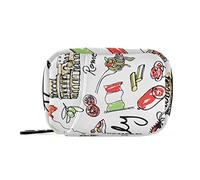 Italia Icons Viaje Pastilla Contenedor Medicamento Organizador Bolsa Portátil Píldora Estuche para Monedero Pastillero Semanal Soporte Suplemento Vitamina