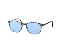 Italia Independent Unisex 5704 EYECARE Camo Black/Azzurro Gafas de sol outlet Acetato Negro Azul claro Redonda Polarizado