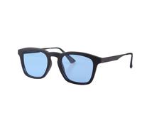 Italia Independent Unisex 5812 Nero opaco/Azzurro Gafas de sol outlet Acetato Negro Azul claro Cuadrada Polarizado