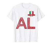 Italia Italia Bandera Humana Letras A y L Italia Italia Camiseta