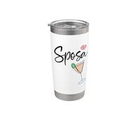 ITALIA ITALIANA SPOSA NOVIA Vaso térmico de acero inoxidable de doble pared
