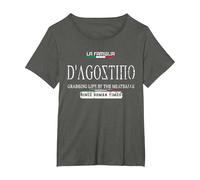 Italia La Famiglia D'Agostino agarrando la Vida por Las albóndigas Camiseta, Mujer Tallas Grandes, Asfalto, 2XL Grande