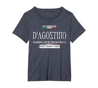 Italia La Famiglia D'Agostino agarrando la Vida por Las albóndigas Camiseta, Mujer Tallas Grandes, Azul Jaspeado, 3XL Grande