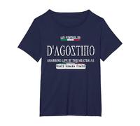 Italia La Famiglia D'Agostino agarrando la Vida por Las albóndigas Camiseta, Mujer Tallas Grandes, Azul Marino, 4XL Grande