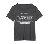 Italia La Famiglia D'Agostino agarrando la Vida por Las albóndigas Camiseta, Mujer Tallas Grandes, Jaspeado Oscuro, 3XL Grande