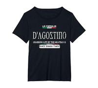 Italia La Famiglia D'Agostino agarrando la Vida por Las albóndigas Camiseta, Mujer Tallas Grandes, Negro, 6XL Grande