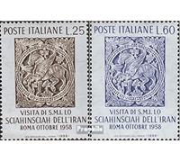 Italia Michel.-No..: 1024-1025 (completa.edición.) 1958 Shah por Persia en Roma (sellos para los coleccionistas)