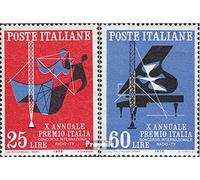 Italia Michel.-No..: 1027-1028 (completa.edición.) 1958 radiodifusión y televisión (sellos para los coleccionistas) Celebridades / Cine / Teatro