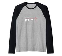 Italia País de Nacimiento Made In Camiseta Manga Raglan
