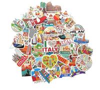 Italia pegatinas viajes decoracion Italia bandera Italia pegatinas scrapbooking Venecia Roma Florencia pc pegatina movil botellas journal stickers viajes
