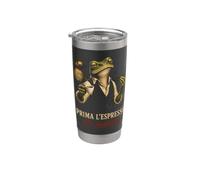 Italia Prima L'Espresso Poi Parliamo Café italiano de rana Vaso térmico de acero inoxidable de doble pared
