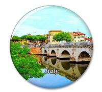 Italia Puente de Tiberio Rimini Imán de Nevera, imánes Decorativo, abridor de Botellas, Ciudad turística, Viaje, colección de Recuerdos, Regalo, Pegatina Fuerte para Nevera