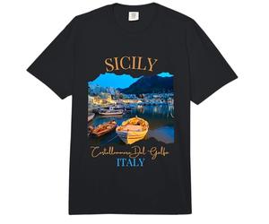 Italia Sicilia turista Souvenir Castellammare del Golfo Mujeres Comfort Colors Adult Heavyweight T-Shirt