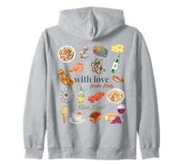 Italia Vacaciones Turísticas Comida Italiana Marisco Roma Recuerdo Sudadera con Capucha