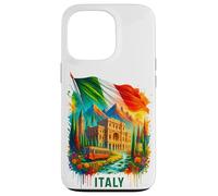 Italia Viaje Bandera Italiana Italia Vacaciones Souvenir Florencia Carcasa para iPhone 13 Pro