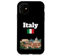 Italia Viaje Souvenir Ciudad Italiana Roma Amante Italia Bandera Carcasa para iPhone 11
