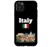Italia Viaje Souvenir Ciudad Italiana Roma Amante Italia Bandera Carcasa para iPhone 11 Pro MAX