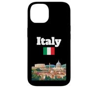 Italia Viaje Souvenir Ciudad Italiana Roma Amante Italia Bandera Carcasa para iPhone 14