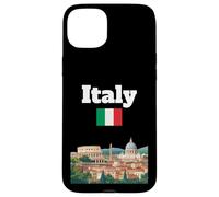 Italia Viaje Souvenir Ciudad Italiana Roma Amante Italia Bandera Carcasa para iPhone 15 Plus