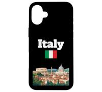 Italia Viaje Souvenir Ciudad Italiana Roma Amante Italia Bandera Carcasa para iPhone 16 Plus