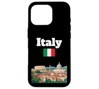 Italia Viaje Souvenir Ciudad Italiana Roma Amante Italia Bandera Carcasa para iPhone 16 Pro