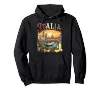 Italia Vintage Viajes Monumentos Venecia Góndola Florencia Sudadera con Capucha