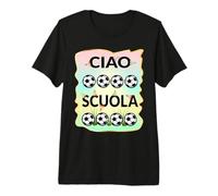 Italia Vuelta al Cole Fútbol Niño Escuela Italiano Camiseta Premium