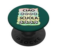 Italia Vuelta al Cole Fútbol Niño Escuela Italiano PopSockets PopGrip Adhesivo