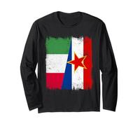 Italia Yugoslavia Media Bandera Patrimonio Yugoslavo Italiano Manga Larga