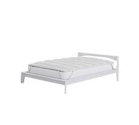 Italian Bed Linen Bamboo Topper Acolchado con Bandas de Goma, Sìngulo 85x195cm