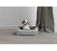 Italian Bed Linen Cama para Mascotas Love, Adecuada para Todas Las Estaciones, Material: poliéster Forro Polar, Gris Claro, 44 x 34 x h15 cm