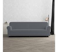 Italian Bed Linen CD-FASH-Grigio SCURO-4P “Fashionable” Funda para sofà, GIRS, 4 plazas, 52% poliéster + 40% algodón + 8% Elastano, Gris Oscuro