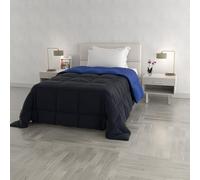 Italian Bed Linen, Colcha de Invierno Elegant, 1 Plaza, 170x260 cm, Azul Oscuro/Azul Royal