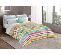 Italian Bed Linen Colcha de Invierno Estampada “Fantasy”, Disponible en Dos tamaños y en Muchas fantasìas, Microfibra, Fez, 170 x 260 cm