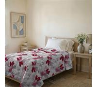Italian Bed Linen Colcha Ligera de Verano Línea Basic Made in Italy, cubrecama Estampado en Suave Microfibra - Edredón de Primavera Verano de Entretiempo - Passion, Individual 160x240 cm