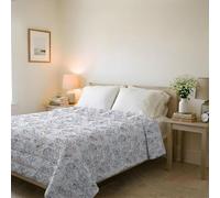 Italian Bed Linen Colcha Ligera de Verano Línea Basic Made in Italy, cubrecama Estampado en Suave Microfibra - Edredón de Primavera Verano de Entretiempo - Travel Life, Matrimonial 250x240 cm