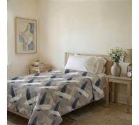 Italian Bed Linen Colcha Ligera de Verano Línea Basic Made in Italy, cubrecama Estampado en Suave Microfibra - Edredón de Primavera Verano de Entretiempo - Pennellate, Individual 160x240 cm