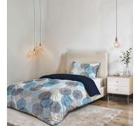 Italian Bed Linen CP-FA Blu-1P Fantasy Funda de edredòn, Soffioni blu, Microfibra, Individual