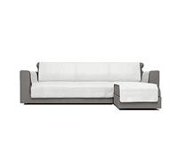 Italian Bed Linen Cubierta de sofá Anti-Deslizamiento Confort con chaiselongue,240 cm, Blanco (CDDX- Comfort PENISOLA- Bianco -240)