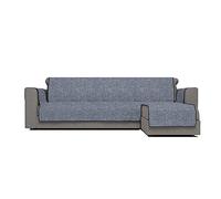 Italian Bed Linen Cubierta de sofá anti-deslizamiento Confort con chaiselongue,240cm, azul oscuro,