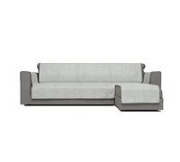 Italian Bed Linen Cubierta de sofá anti-deslizamiento Confort con chaiselongue,290cm, gris,