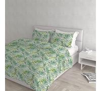 Italian Bed Linen Dafne Honolulu - Juego de Funda nórdica Estampada, Microfibra, para Cama de Matrimonio