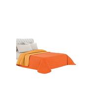 Italian Bed Linen Q-EL Elegant Edredòn estivo, Microfibra, Naranja/Amarillo, 170x270 cm