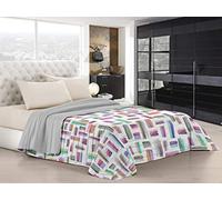 Italian Bed Linen Edredón de Verano “Fantasy”, Microfibra, Multicolor, Doble
