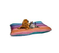 Italian Bed Linen Fantasy Dogs Maxy - Almohada (60 x 100 cm), diseño de arcoíris