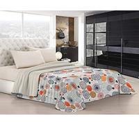 Italian Bed Linen Fantasy Edredón de Verano, Microfibra, Multicolor (Acuarela), Rey, 260x270 cm