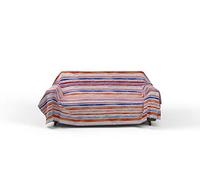 Italian Bed Linen Fantasy Stripes Tejido Decorativo de fantasía,270x260cm,strisce, Microfibra, 270x260 cm